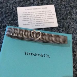Tiffany & co mesh stretch heart bracelet